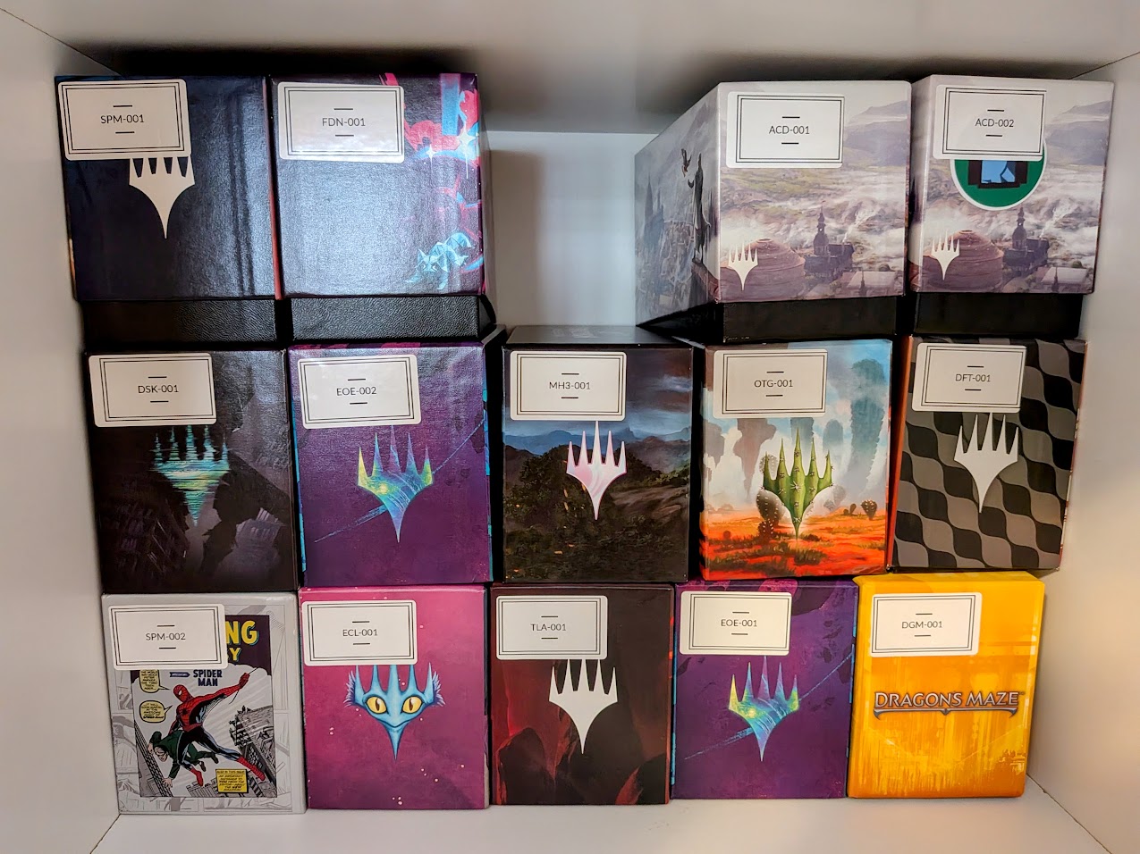 part of collection, small boxes